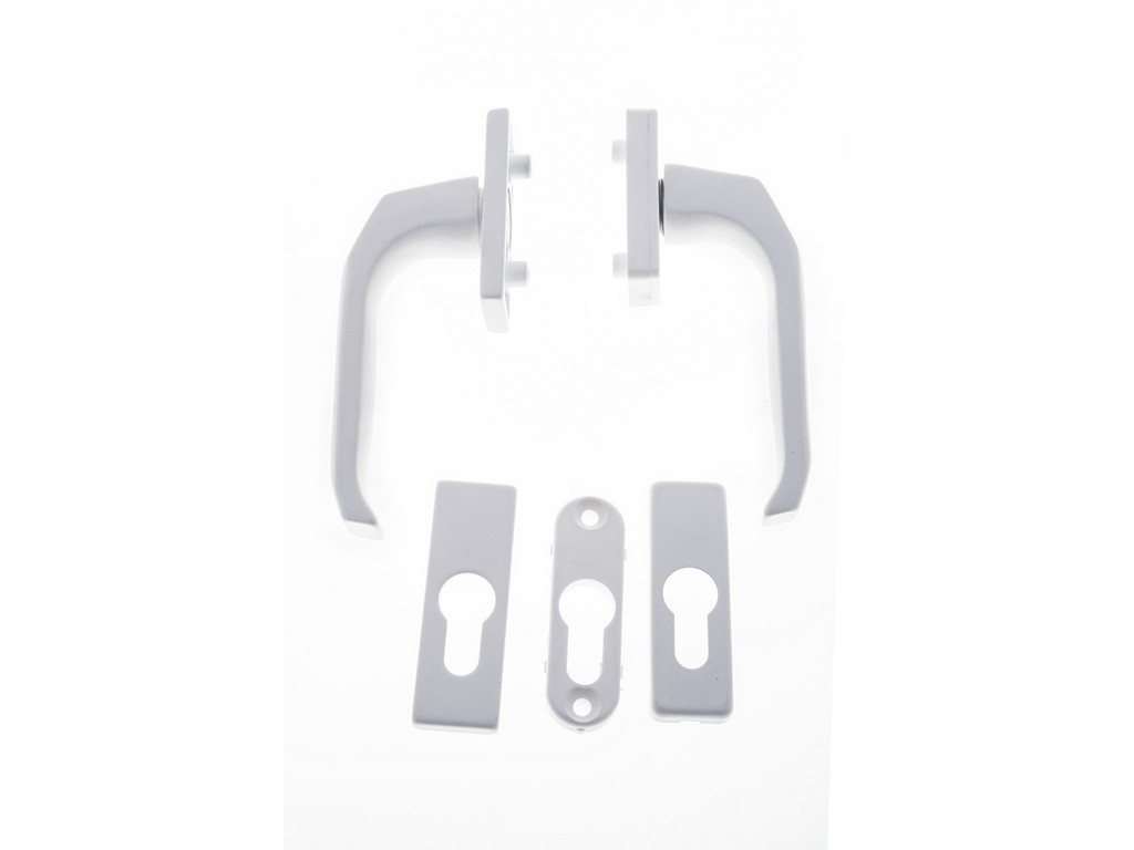 Klika balk.dv. oboustr. bílá +rozeta