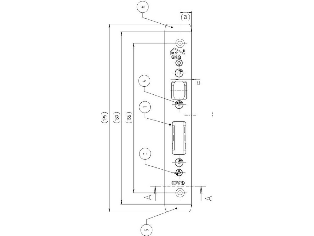 Protiplech vedlejší ,USB 3625-146-Q L ,1-kř.dv. levý