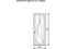Jednodílné balkonové dveře 800 X 2100 antracitově šedá / bílá #1