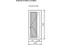 Jednodílné vchodové dveře 1070 X 2320 třešeň / bílá