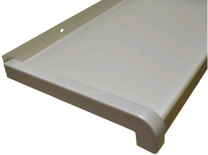 Parapet AL Stříbrný na míru hloubka 225 mm