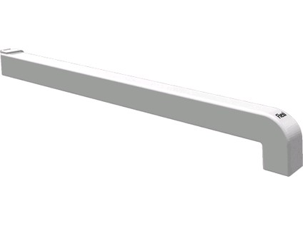 Bočnice PVC k AL parapetu hnědá LEVÁ