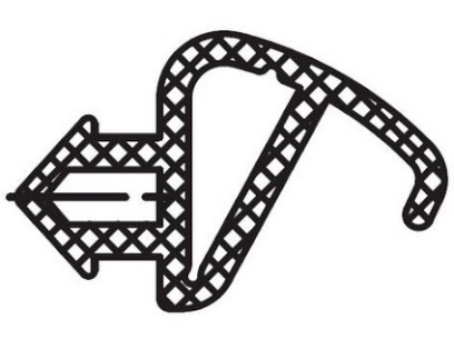 Těsnění dorazové KB 32 černé