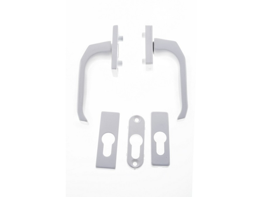 Klika balk.dv. oboustr. bílá +rozeta