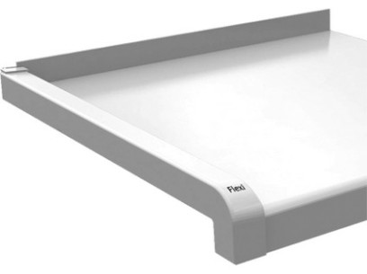 Parapet AL bílý na míru hloubka 240 mm