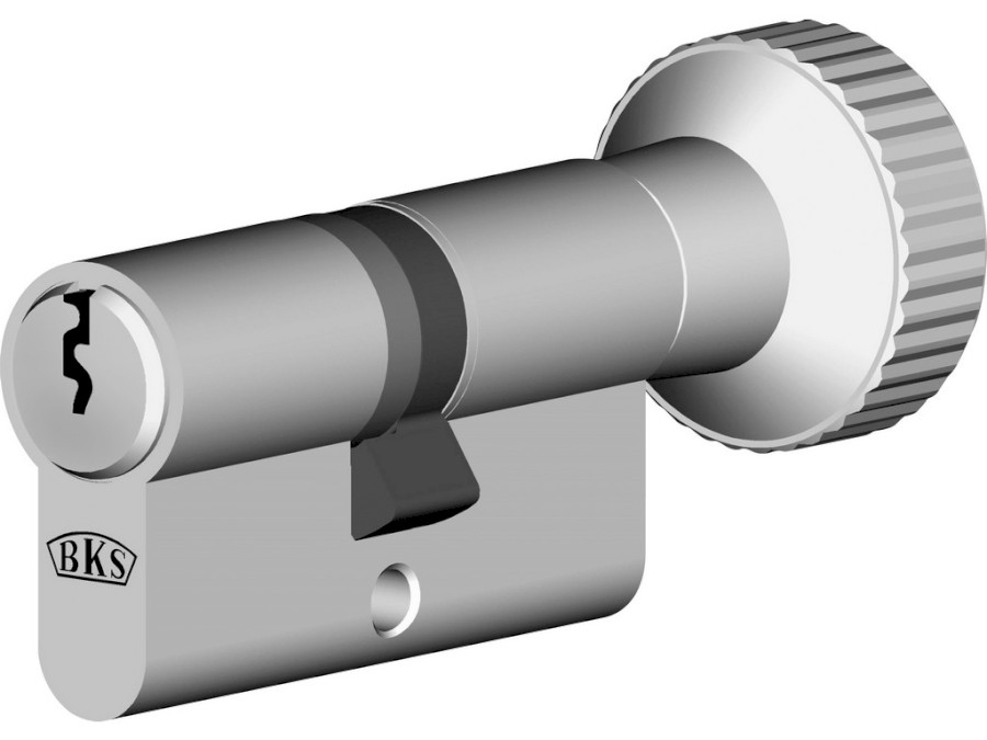 Zámková vložka K41x66 BKS 8806 s knoflíkem stříbrným