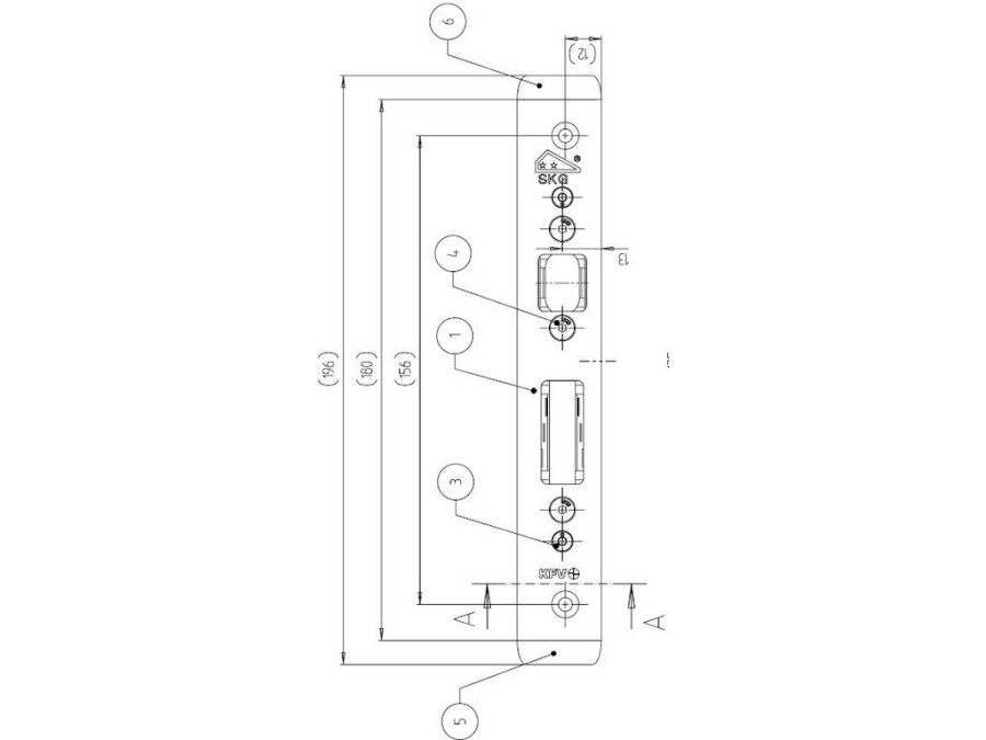 Protiplech vedlejší ,USB 3625-146-Q L ,1-kř.dv. levý