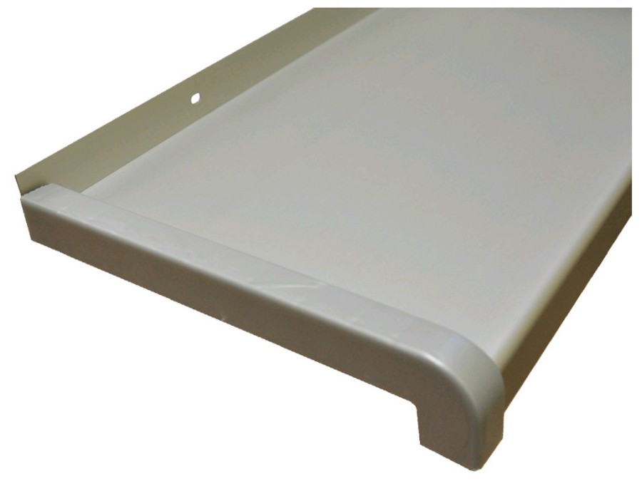 Parapet AL Stříbrný na míru hloubka 225 mm